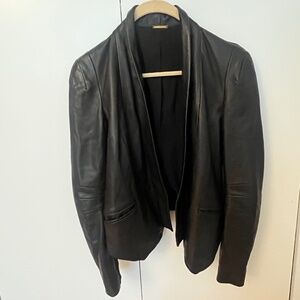 Rebecca Minkoff leather blazer combo xs